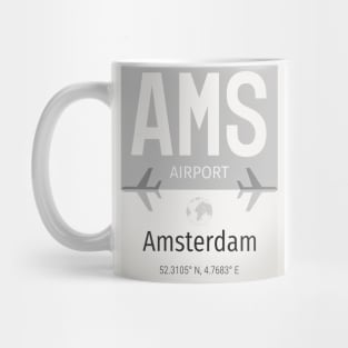 AMS Amsterdam Airport Mug